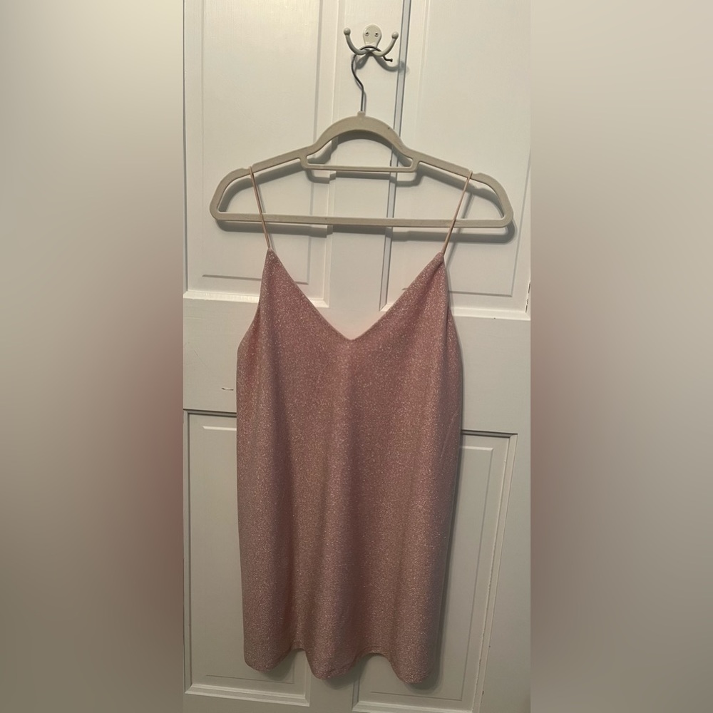 White Fox Boutique Pink Sparkly Dress